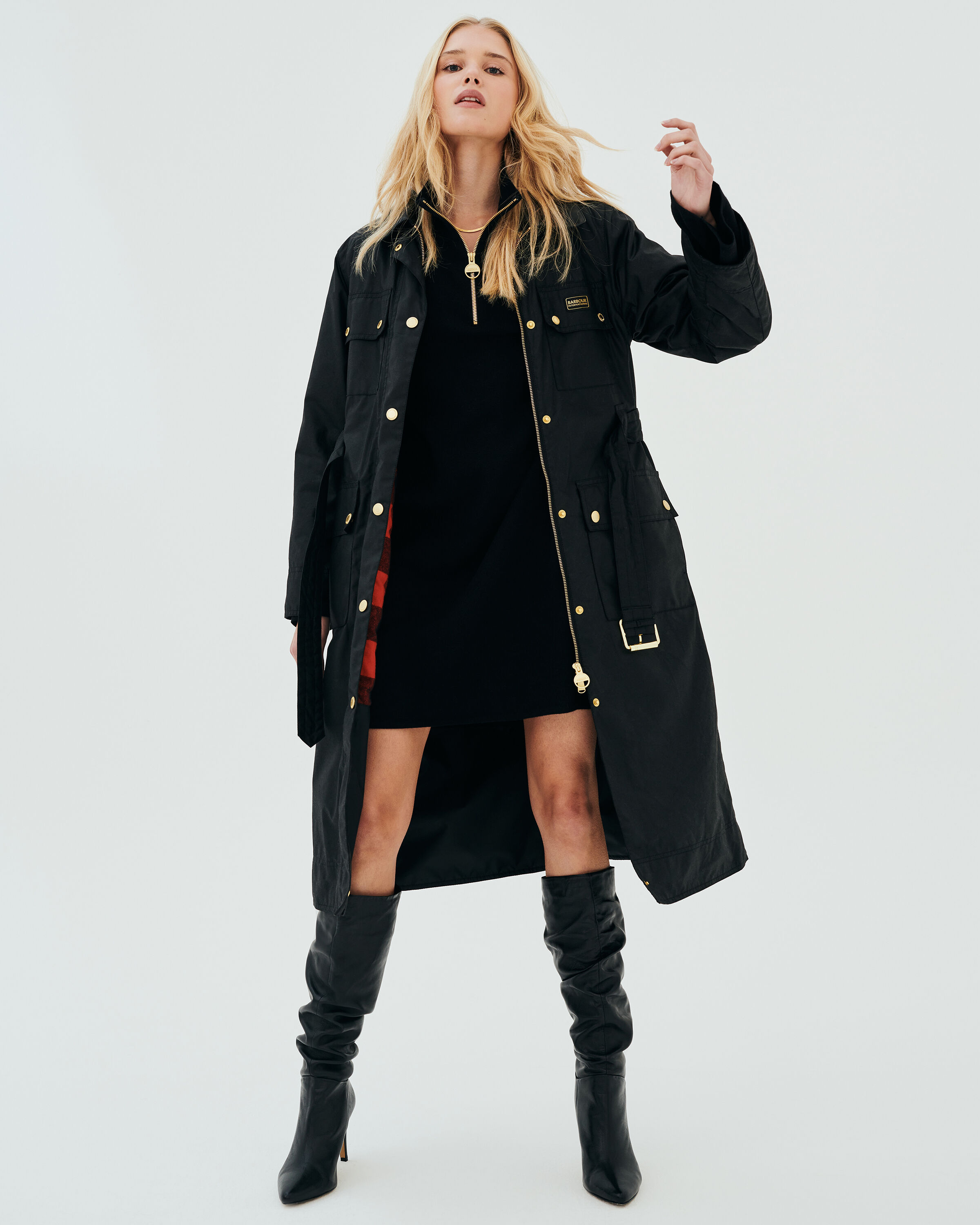 コート BARBOUR Woman Coat Black LQU1819 BK11 2025 collections - Coats WOMAN BARBOUR - Ancote